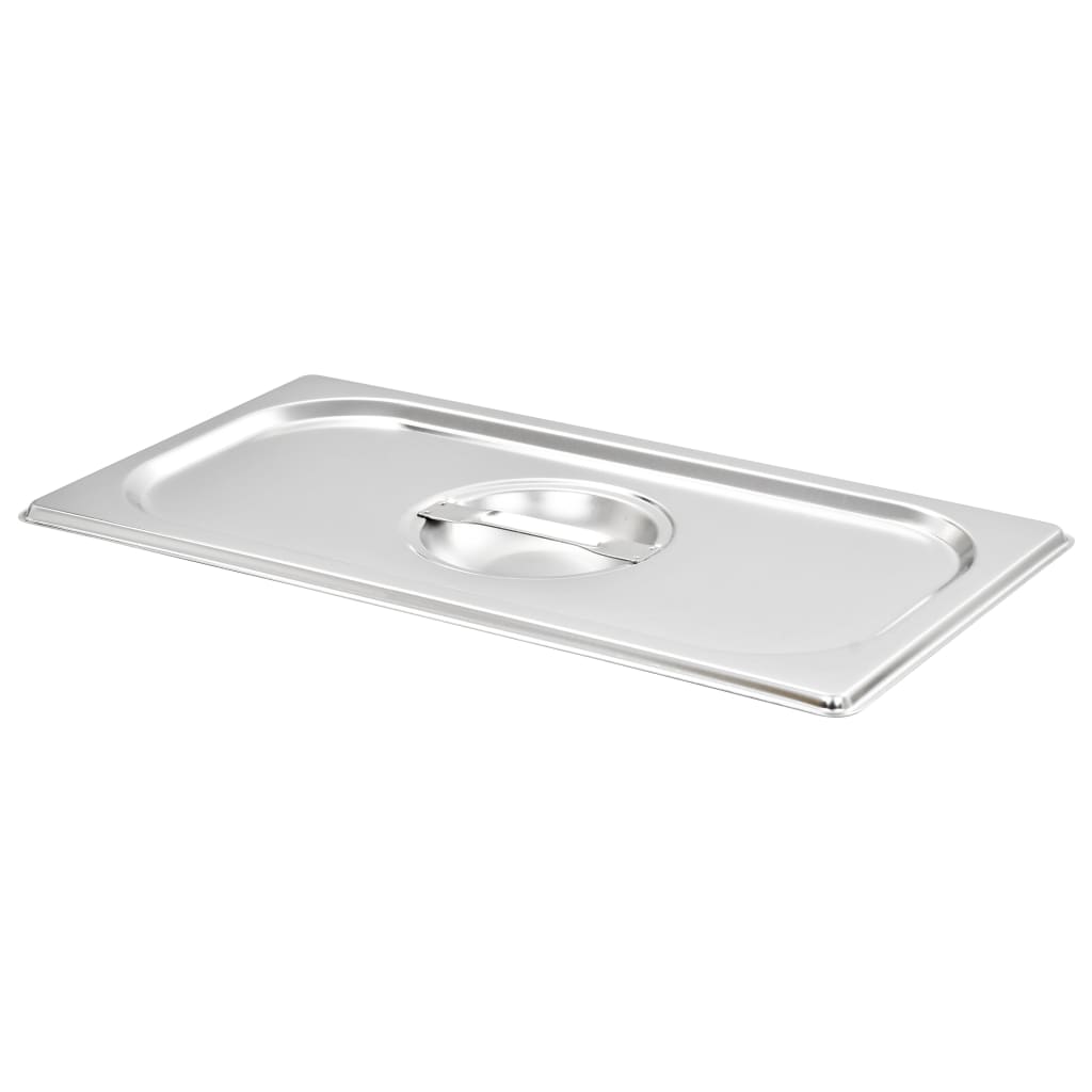 4 db rozsdamentes acél 1/3 gn edény fedő