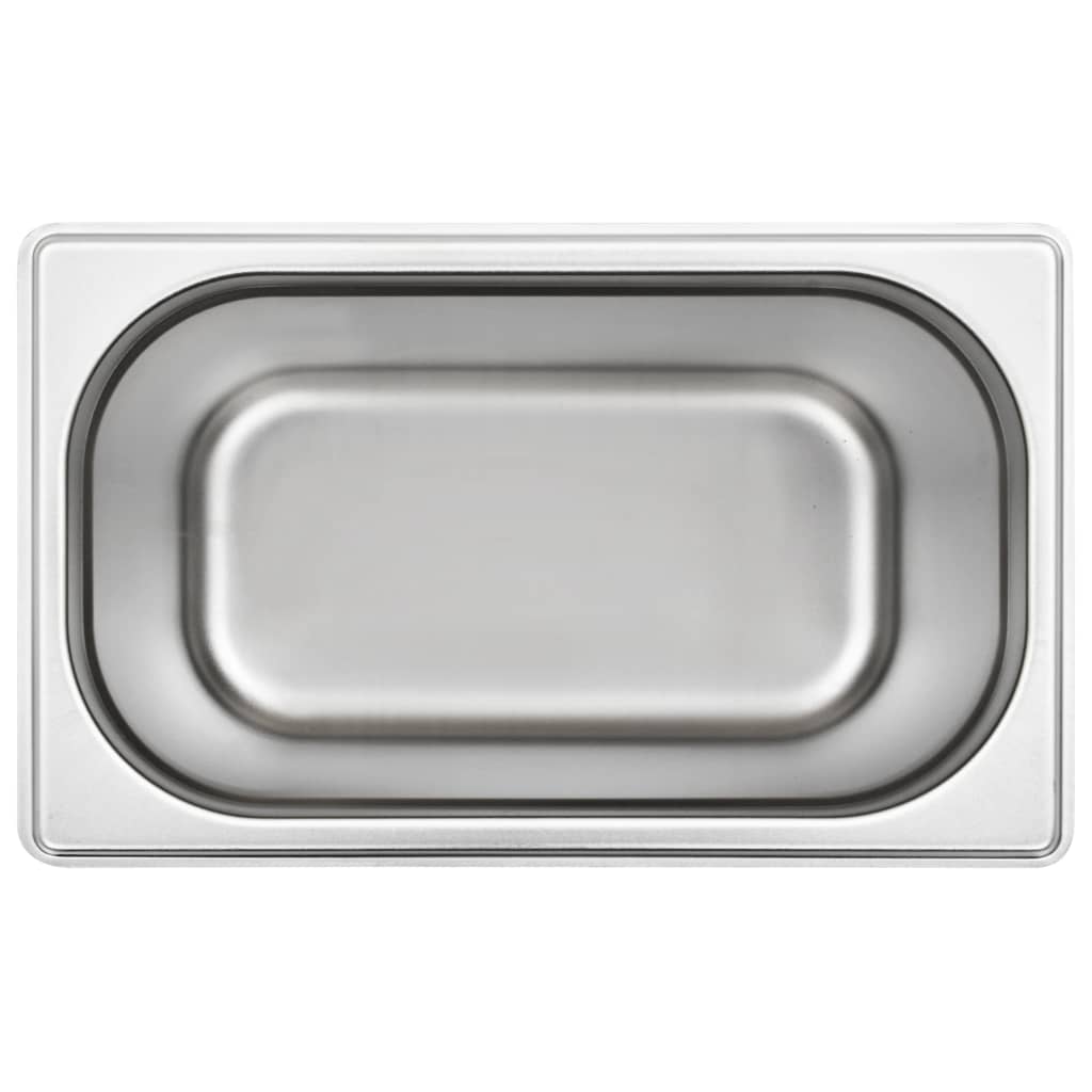 4 db rozsdamentes acél gasztronorm edény gn 1/4 200 mm