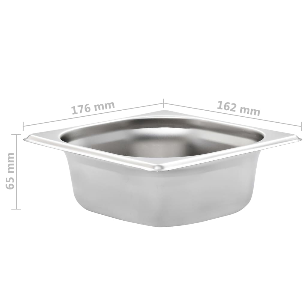 12 db rozsdamentes acél gasztronorm edény gn 1/6 65 mm 12 db rozsdamentes acél gasztronorm edény gn 1/6 65 mm
