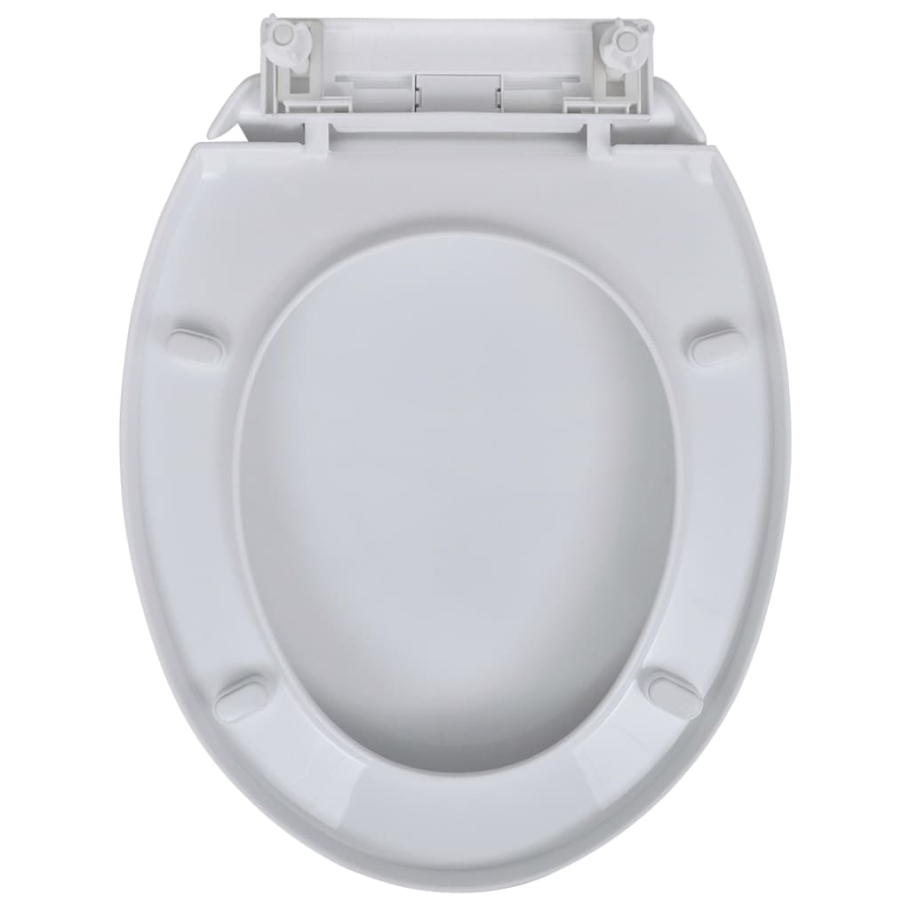 2 db fehér műanyag wc ülőke lassan csukódó fedéllel