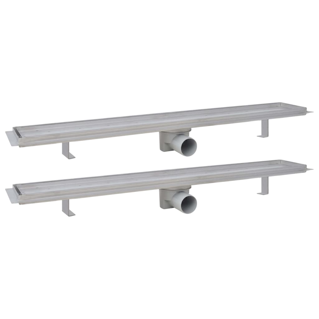 2 db lineáris rozsdamentes acél zuhany lefolyó 830 x 140 mm 2 db lineáris rozsdamentes acél zuhany lefolyó 830 x 140 mm