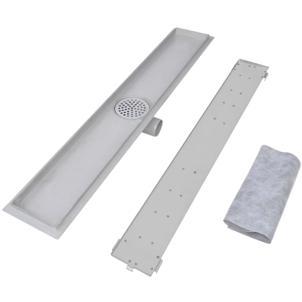 2 db lineáris rozsdamentes acél zuhany lefolyó 830 x 140 mm 2 db lineáris rozsdamentes acél zuhany lefolyó 830 x 140 mm