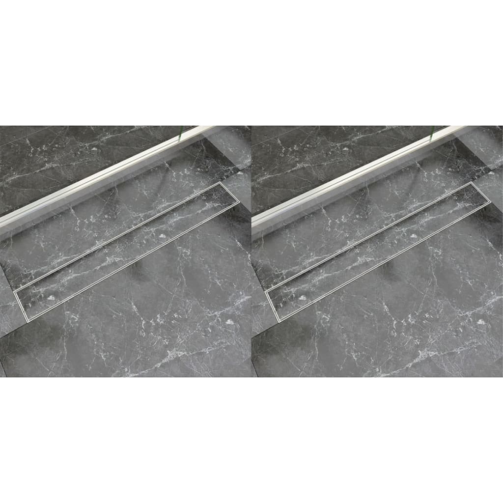 2 db lineáris rozsdamentes acél zuhany lefolyó 830 x 140 mm 2 db lineáris rozsdamentes acél zuhany lefolyó 830 x 140 mm