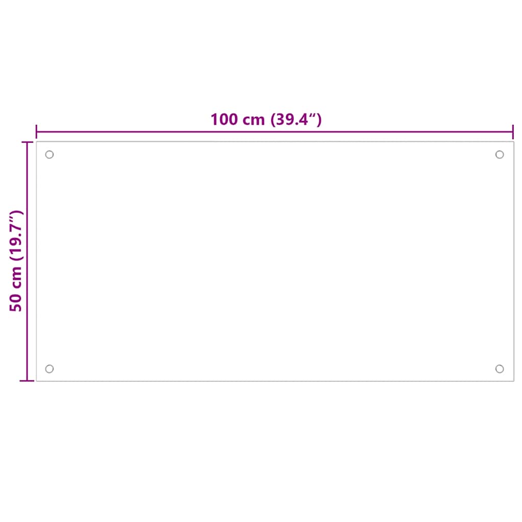 fekete edzett üveg konyhai falburkoló 100 x 50 cm