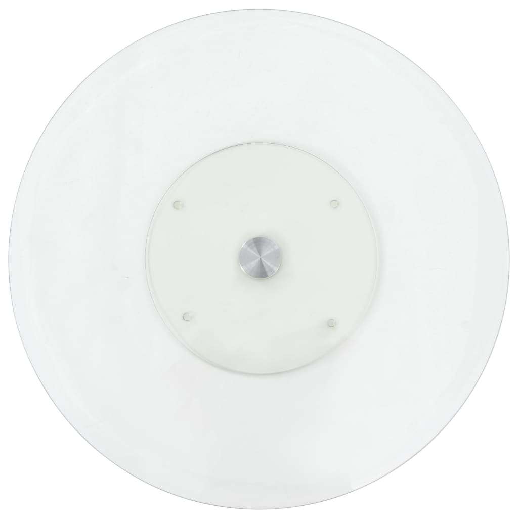 Átlátszó edzett üveg forgó tálalótálca 60 cm