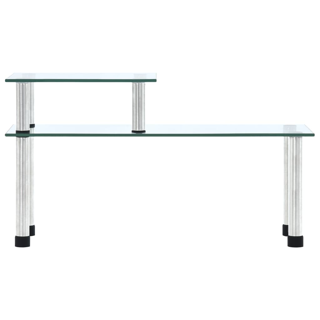 Átlátszó edzett üveg konyhai polc 45 x 16 x 26 cm