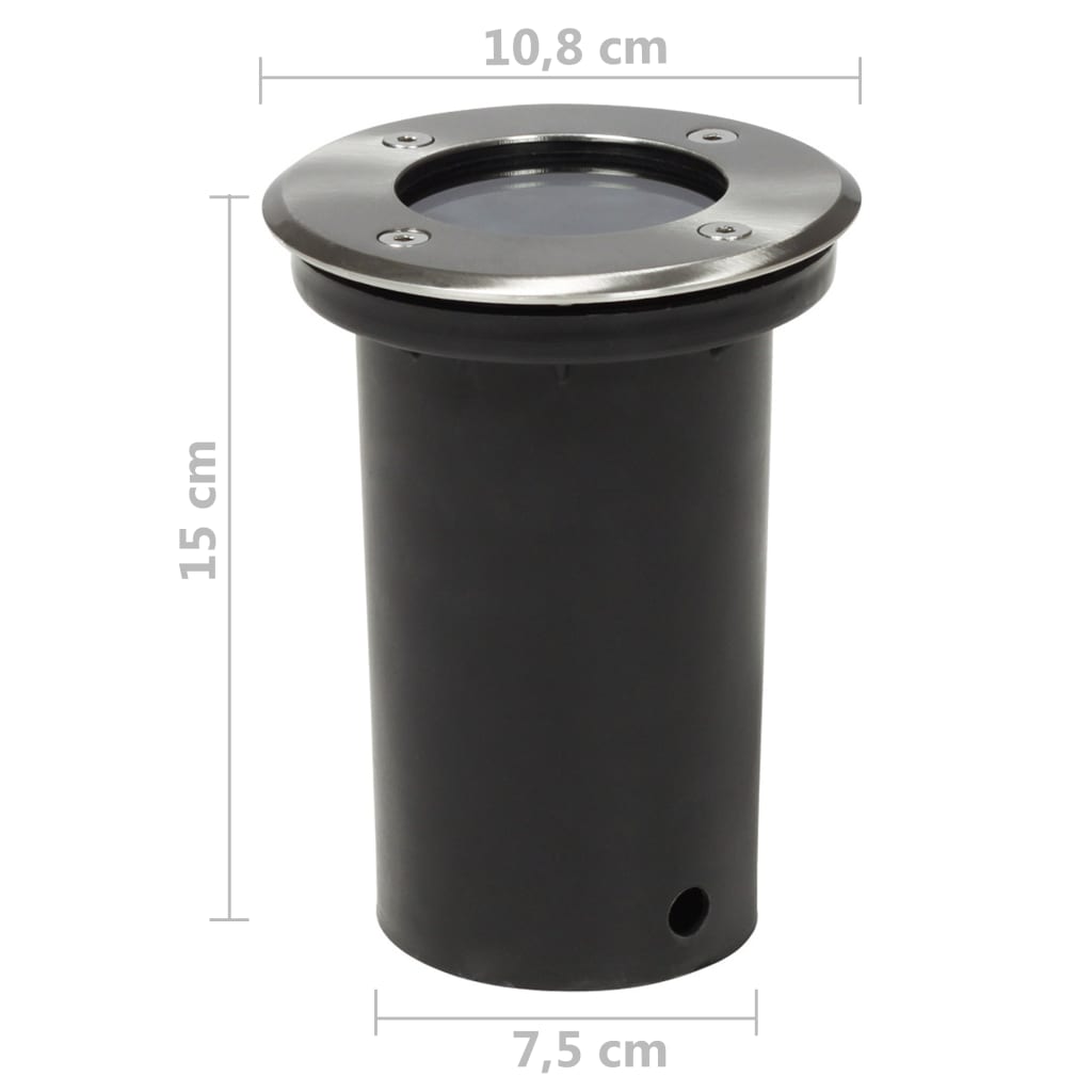 Beépített kerti lámpa 3 körkörös