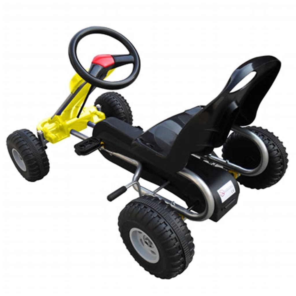 Pedálos gokart sárga