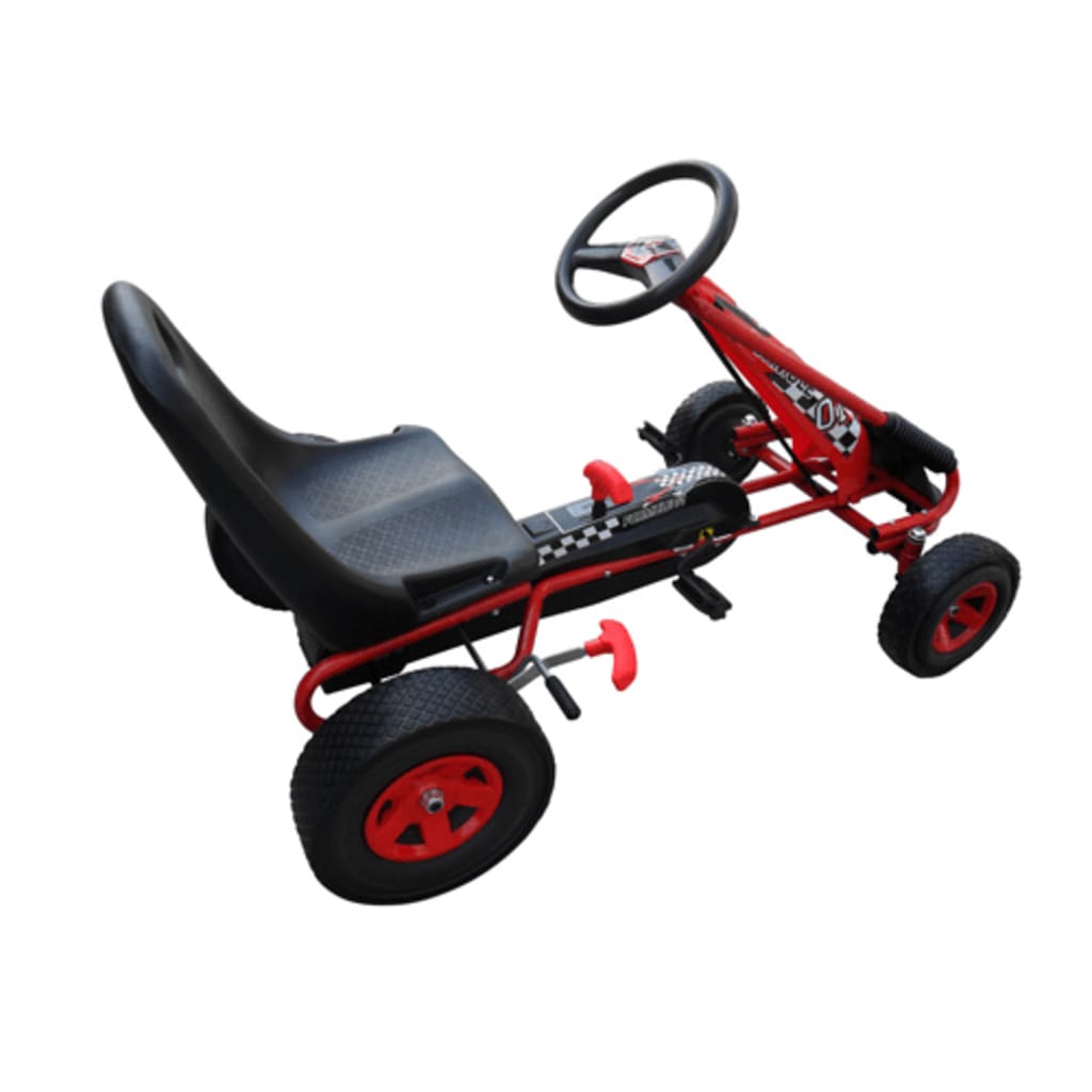 Pedálos gokart állítható üléssel piros