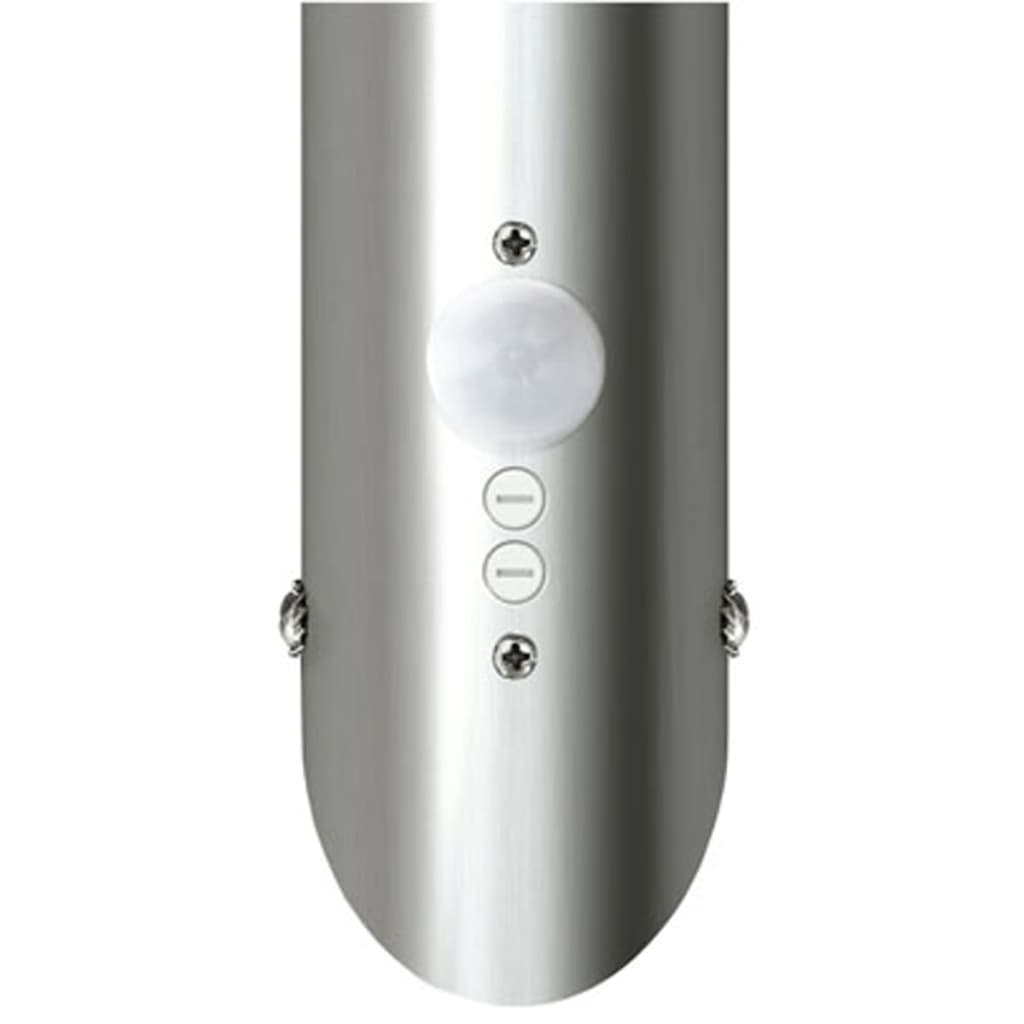 2 mozgásérzékelő rozsdamentes acél fali lámpatestek