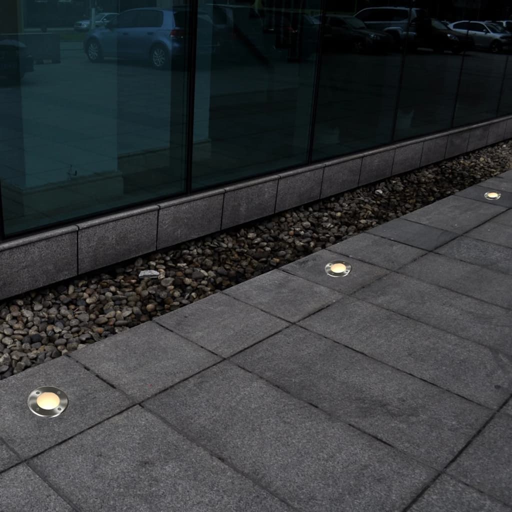 12 db kerek kültéri talajba építhető lámpa