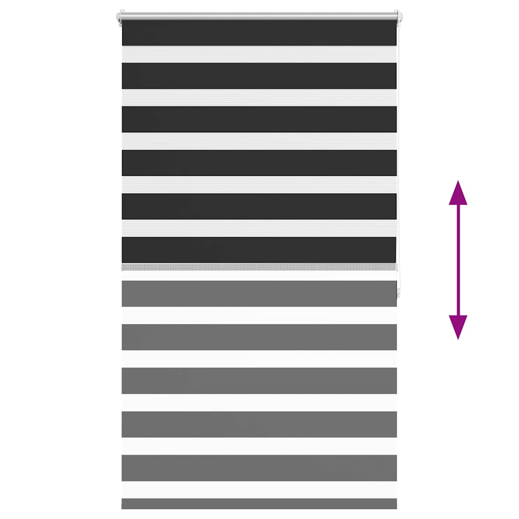 Zebra roló 100,9 x 175 cm szövet szélesség 96,7 cm fekete
