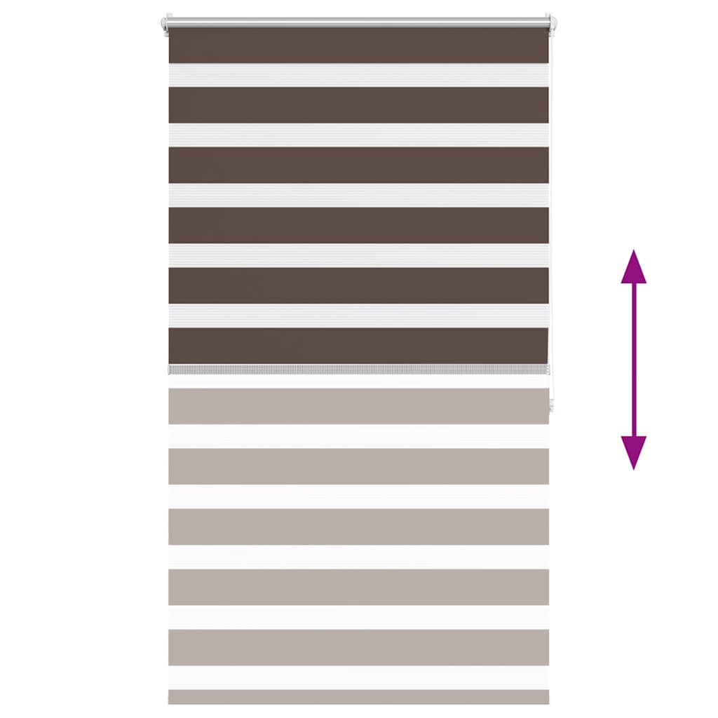 Zebra roló 100,9 x 175 cm, szövetszélesség 96,7 cm, kávébarna