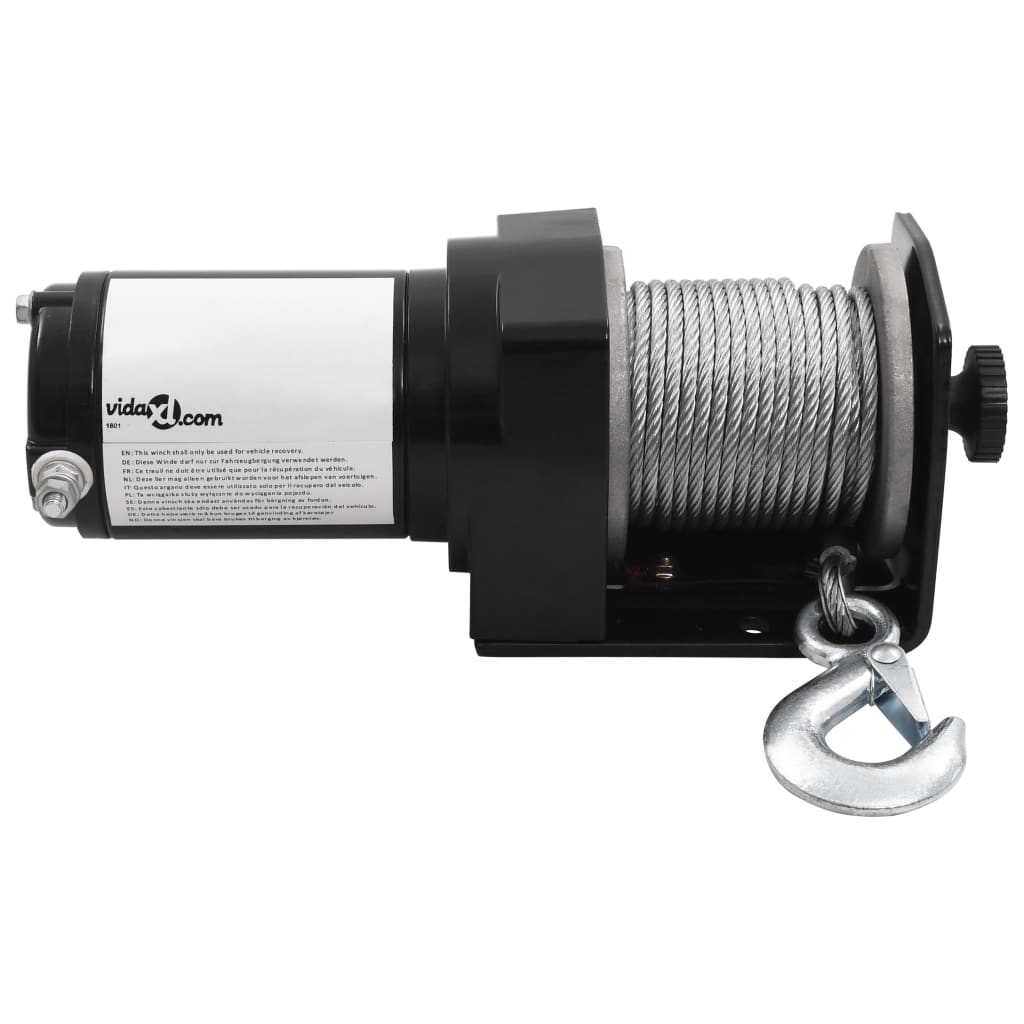 12 v-os elektromos csörlő 1360 kg szerelőlappal görgős léccel 12 v-os elektromos csörlő 1360 kg szerelőlappal görgős léccel