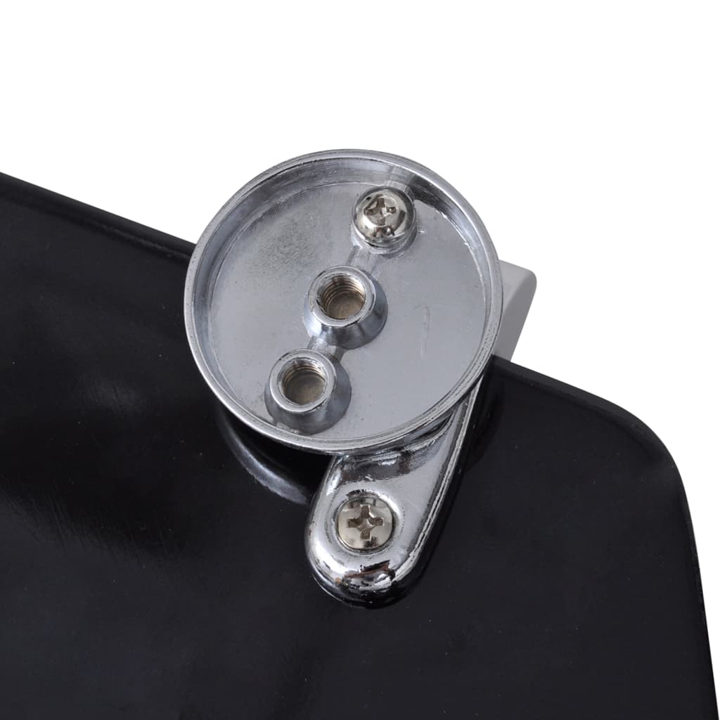 Egyszerű tervezésű fekete mdf wc-ülőke