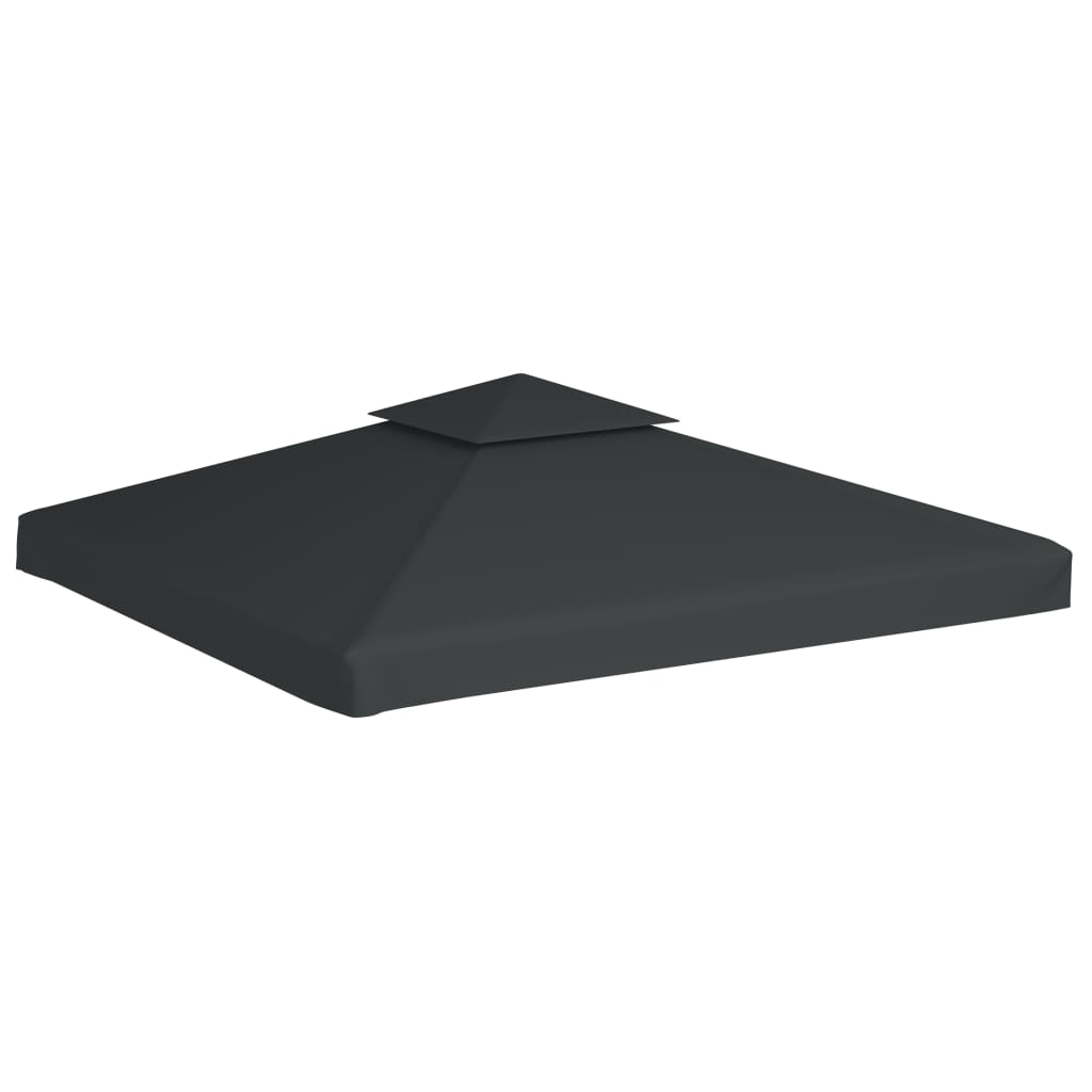 Sötétszürke csere pavilon ponyvatető 310 g/m² 3 x 3 m