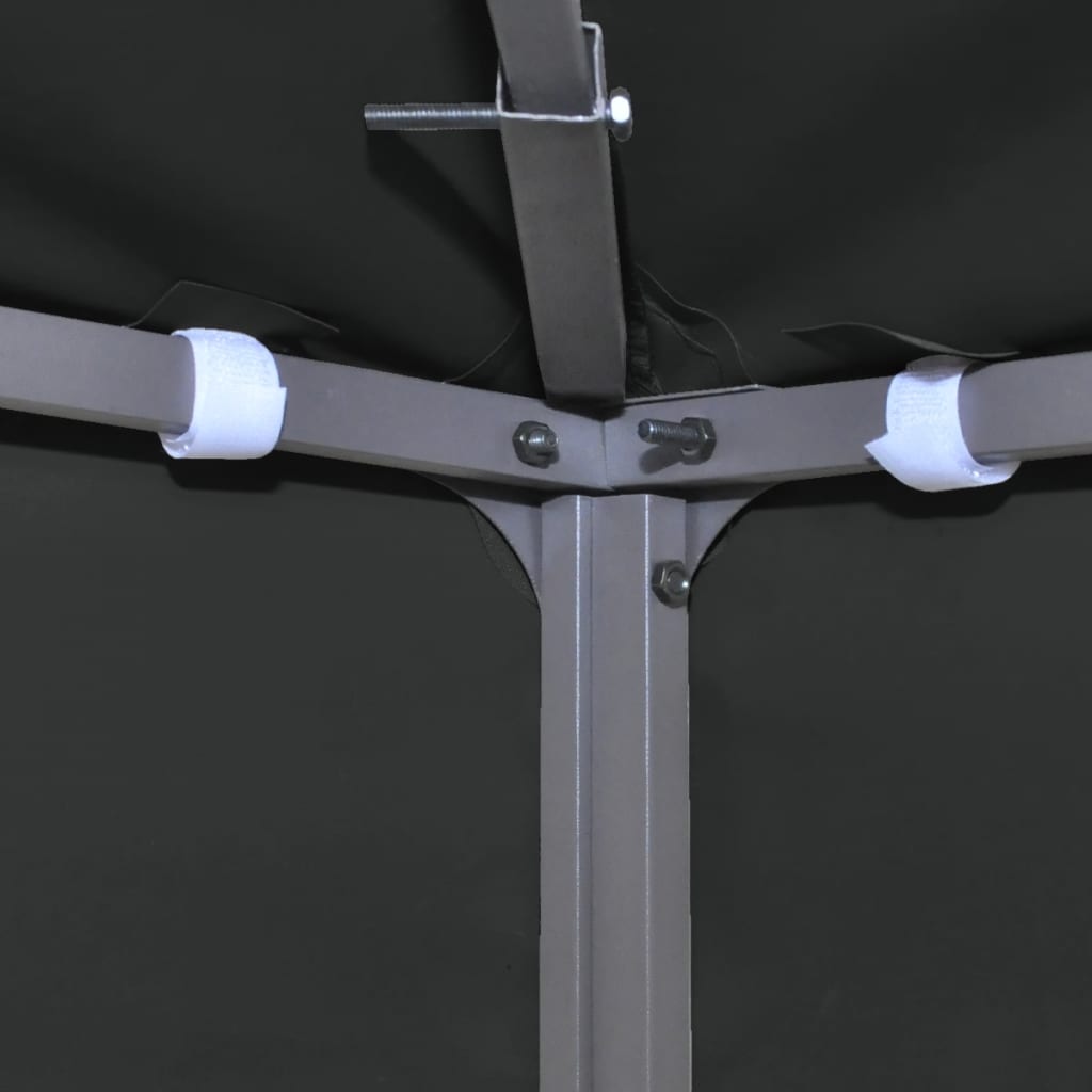 Sötétszürke csere pavilon ponyvatető 310 g/m² 3 x 3 m