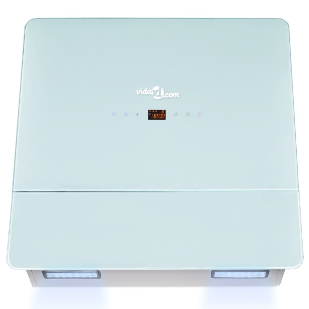 Fehér edzett üveg páraelszívó 600 mm