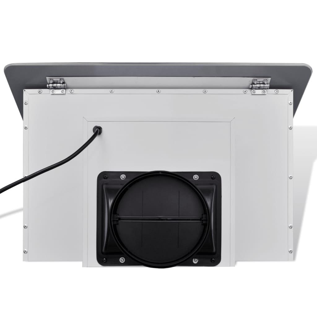 Fehér edzett üveg páraelszívó 600 mm