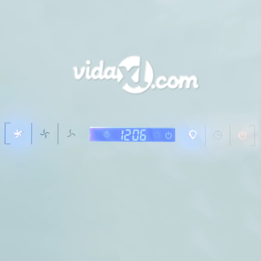 Fehér edzett üveg páraelszívó 600 mm