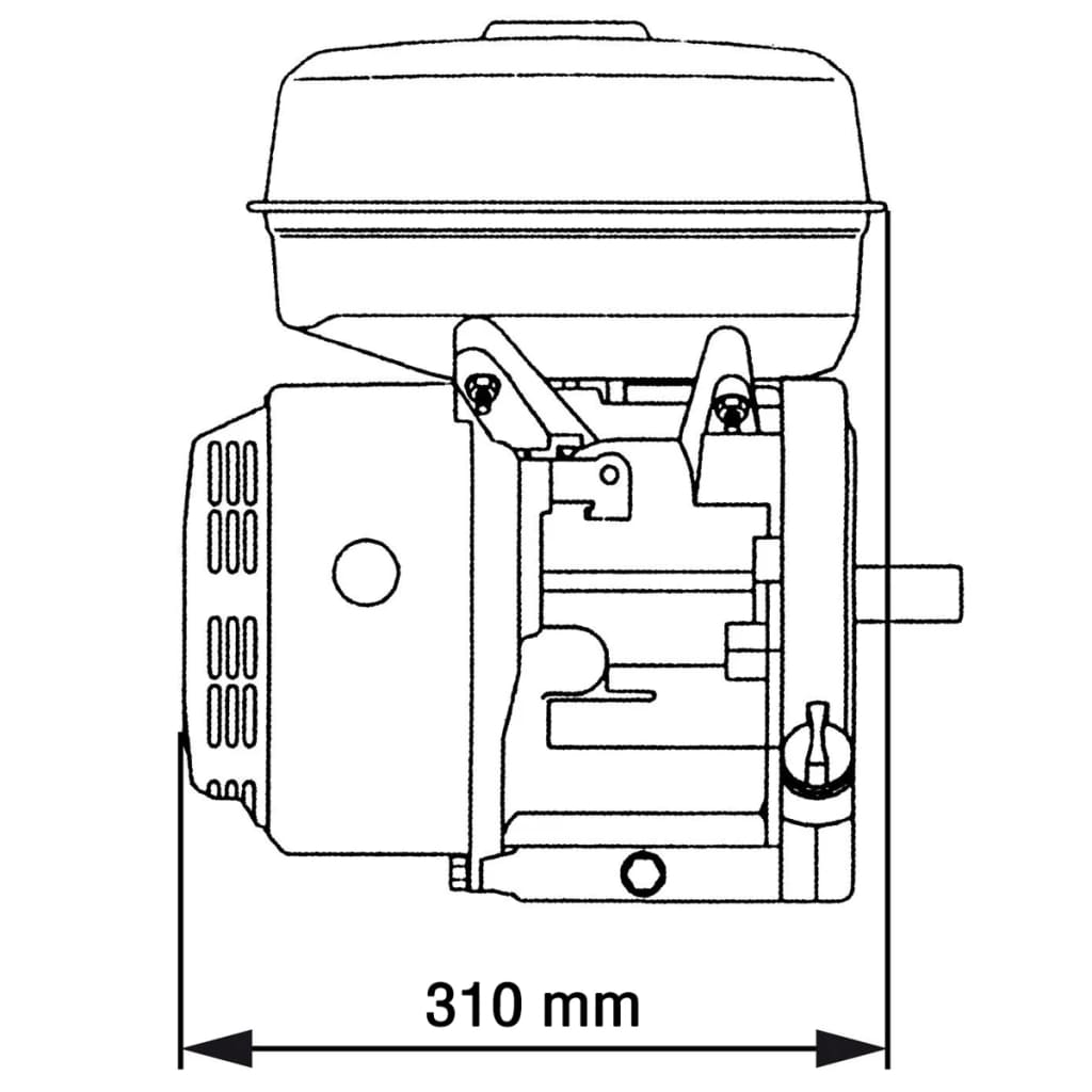 Fekete benzinmotor 15 le 11 kw Fekete benzinmotor 15 le 11 kw