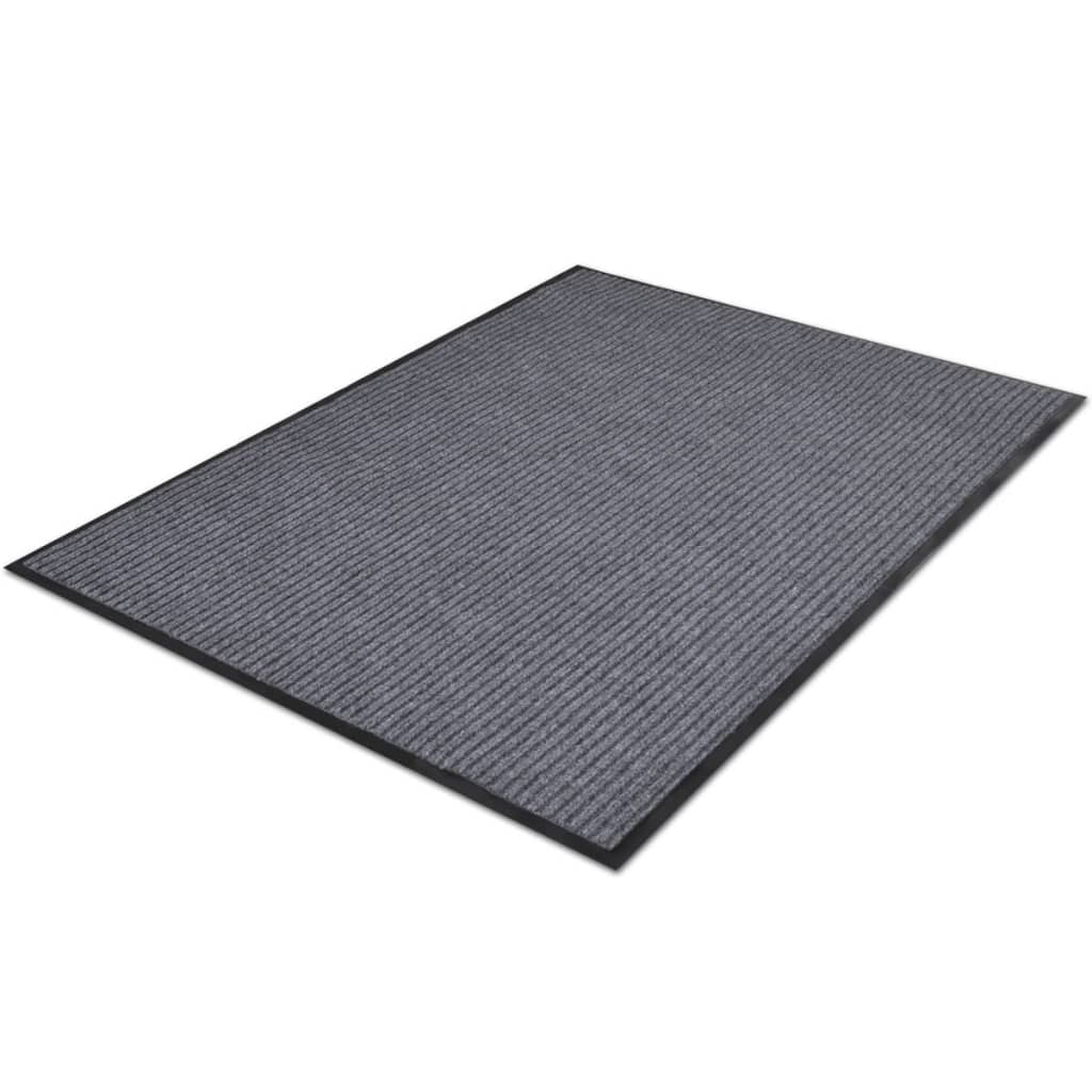 Szürke pvc lábtörlő 90 x 120 cm