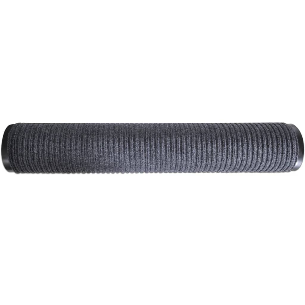 Szürke pvc lábtörlő 90 x 120 cm