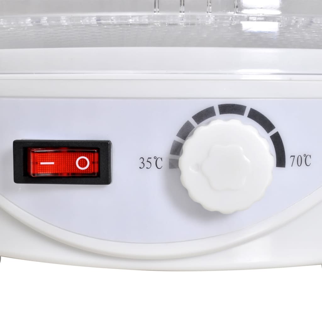 Aszalógép 6 egymásra rakható tálcával (kerek)