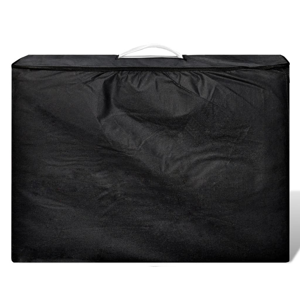 Krém fehér összecsukható masszázságy 3 rész fakeret