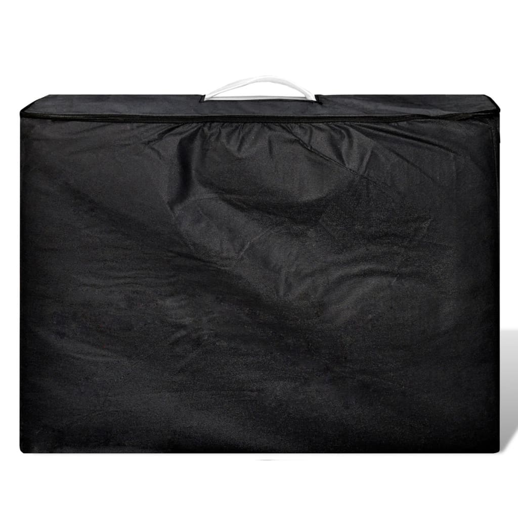 Krém fehér összecsukható masszázságy 3 részes alumínium keret