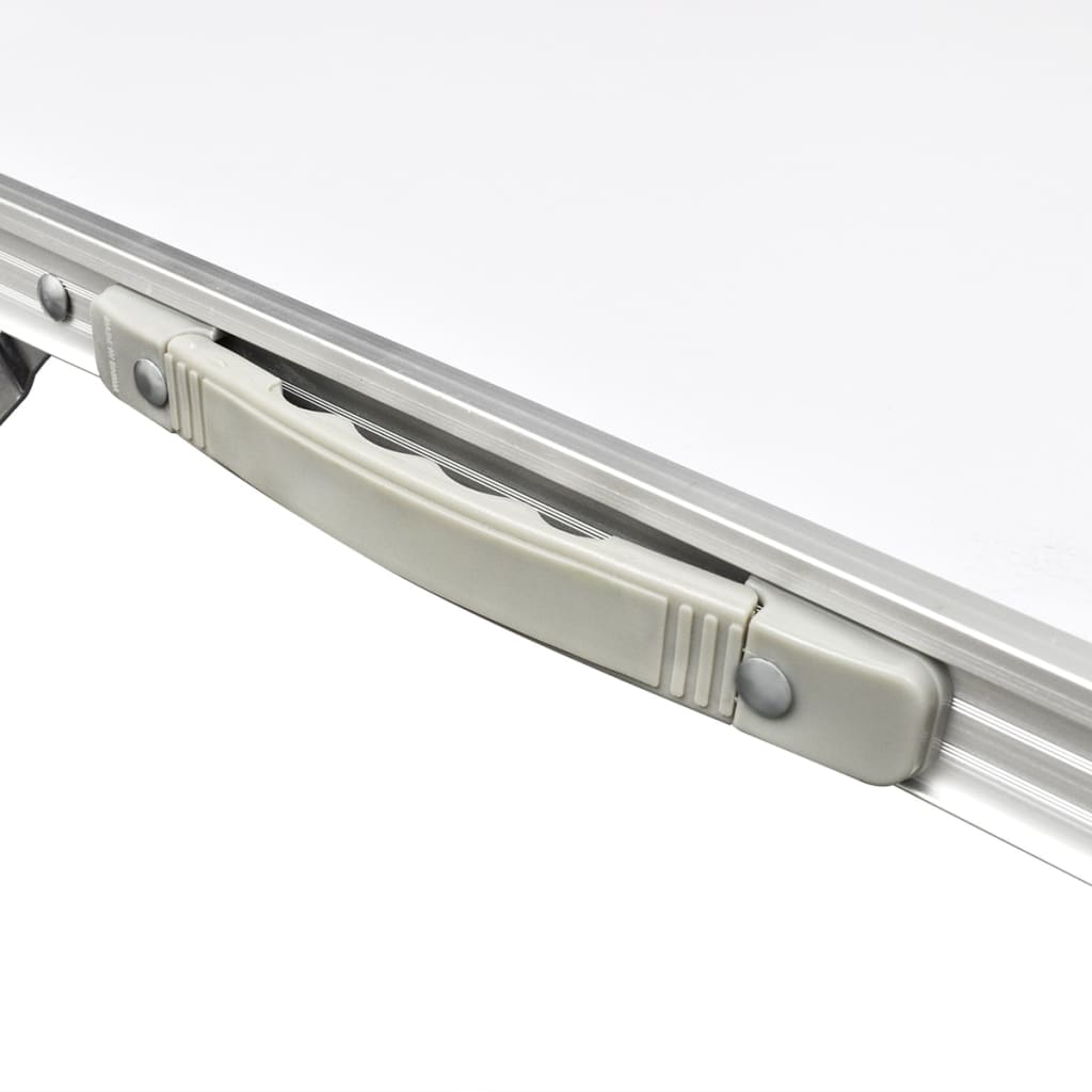 Összecsukható állítható magasságú 6 székes kempingasztalszett 180x60cm