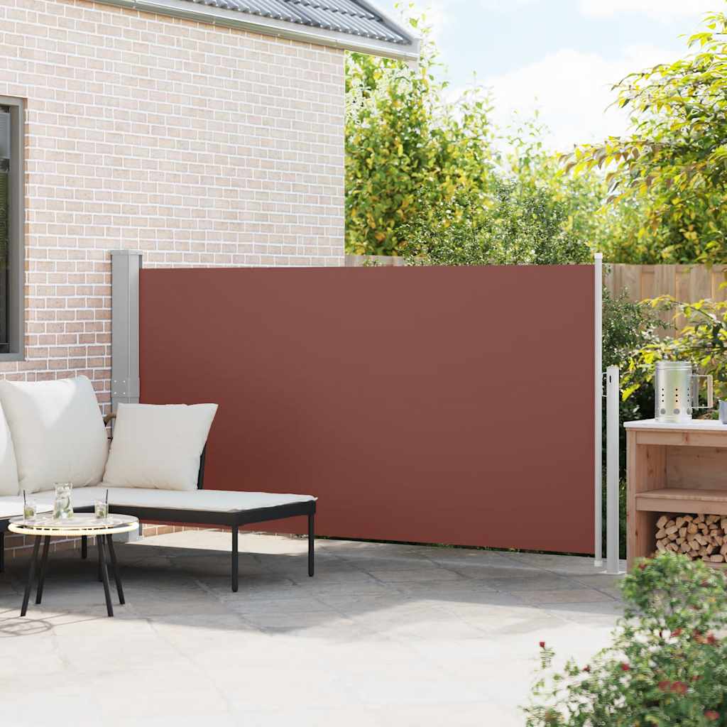 Veranda behúzható válaszfal 160 x 300 cm barna