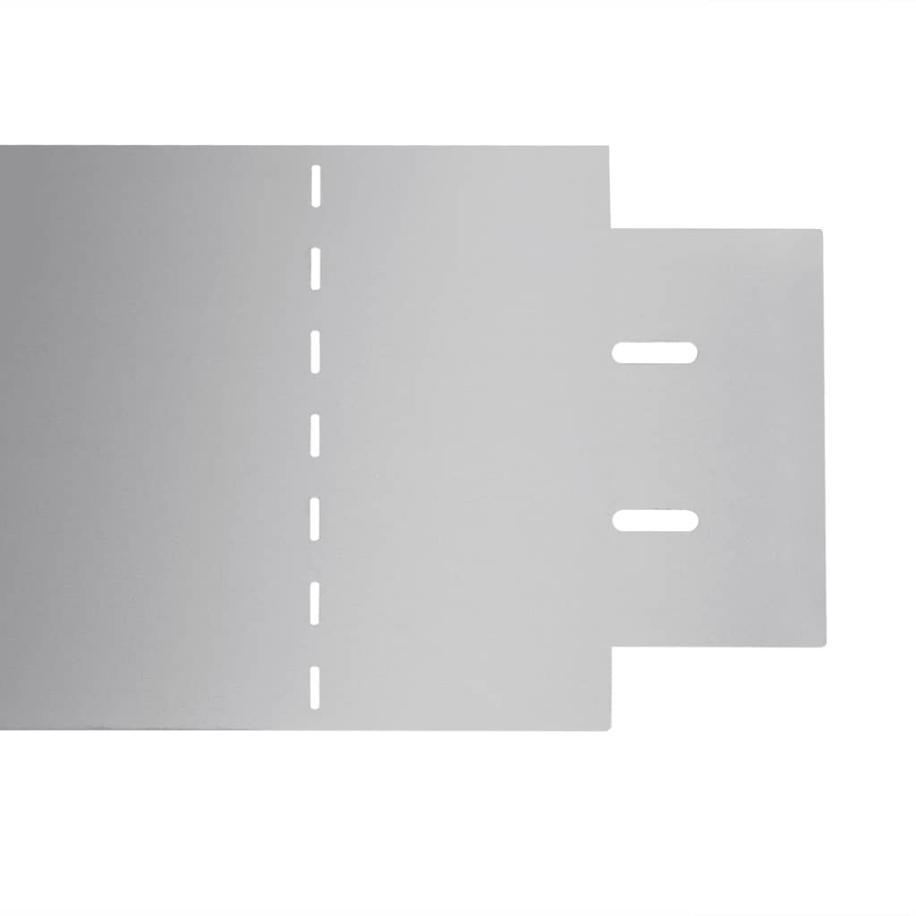 Horganyzott acél ágyásszegély 5 db-os szett 100 x 14 cm