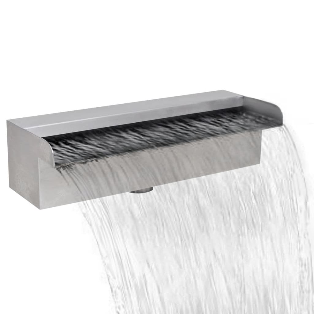 Négyszögletes rozsdamentes acél medence szökőkút 30 cm Négyszögletes rozsdamentes acél medence szökőkút 30 cm
