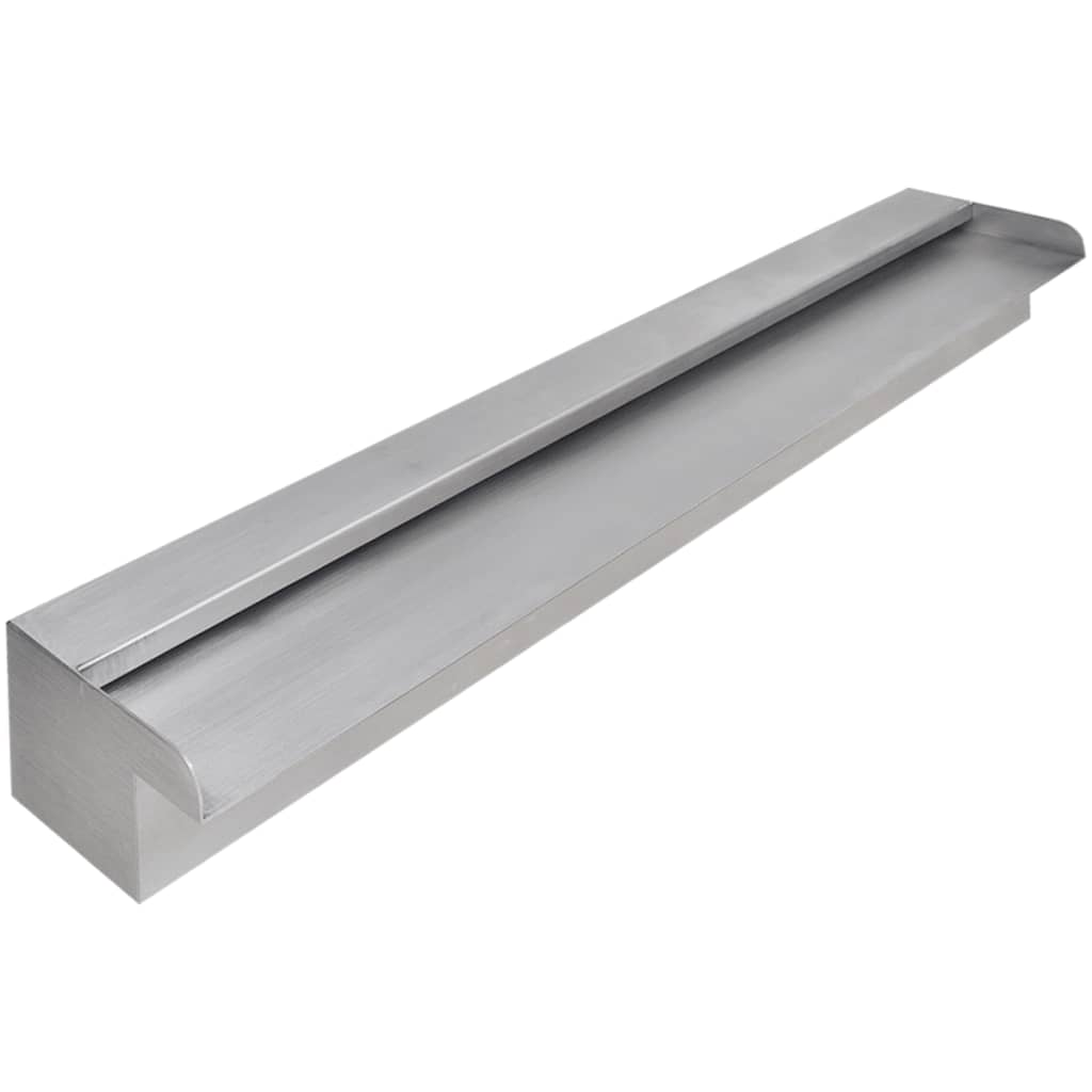 Négyszögletes rozsdamentes acél medence szökőkút 90 cm Négyszögletes rozsdamentes acél medence szökőkút 90 cm