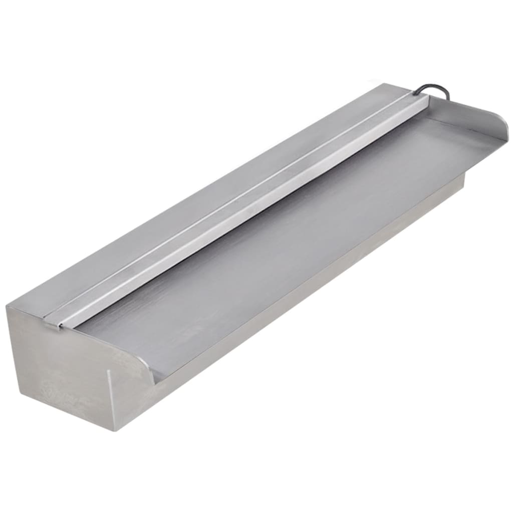 Négyszögletes rozsdamentes acél medence szökőkút led fényekkel 45 cm Négyszögletes rozsdamentes acél medence szökőkút led fényekkel 45 cm