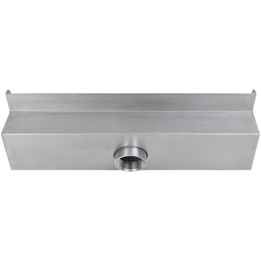 Négyszögletes rozsdamentes acél medence szökőkút led fényekkel 45 cm Négyszögletes rozsdamentes acél medence szökőkút led fényekkel 45 cm