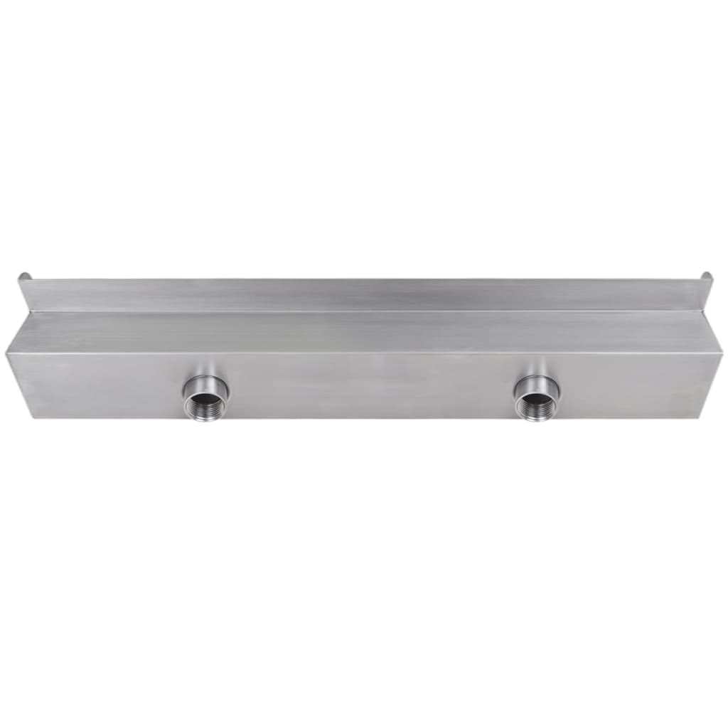 Négyszögletes rozsdamentes acél medence szökőkút led fényekkel 60 cm Négyszögletes rozsdamentes acél medence szökőkút led fényekkel 60 cm