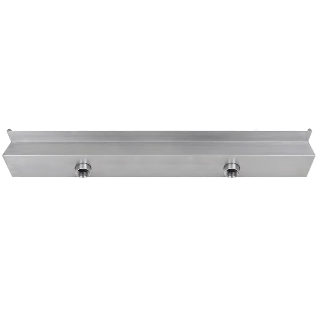 Négyszögletes rozsdamentes acél medence szökőkút led fényekkel 90 cm Négyszögletes rozsdamentes acél medence szökőkút led fényekkel 90 cm