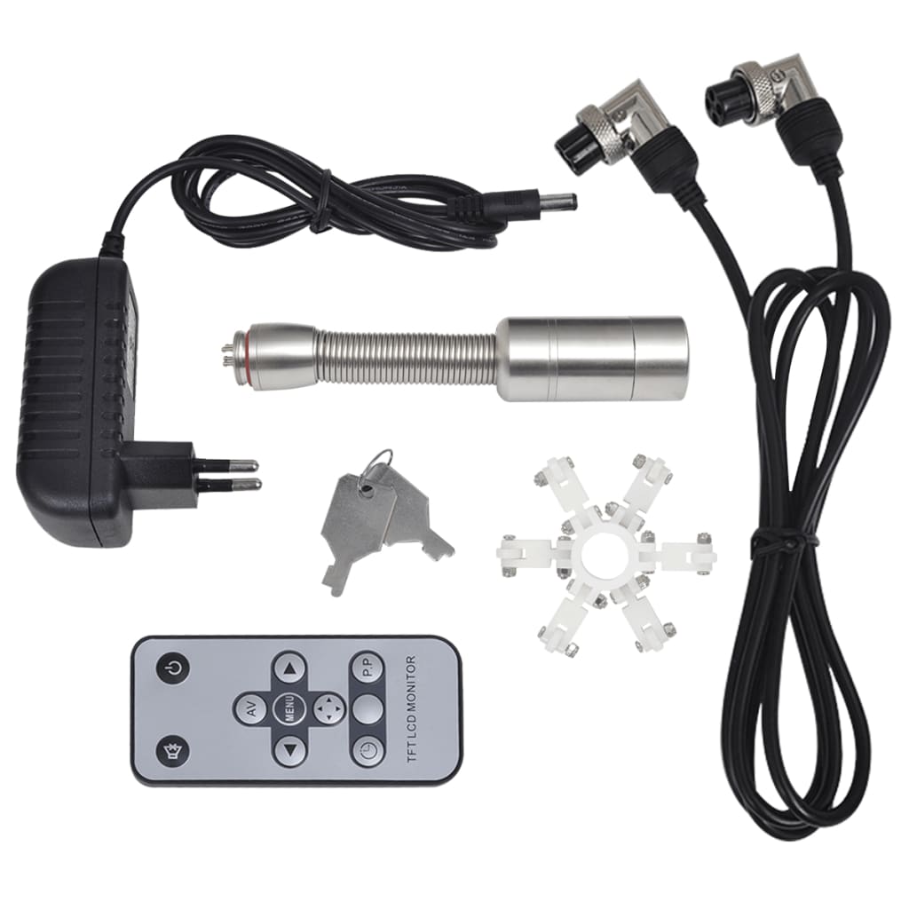 Csővizsgáló kamera dvr vezérlő dobozzal 30 m