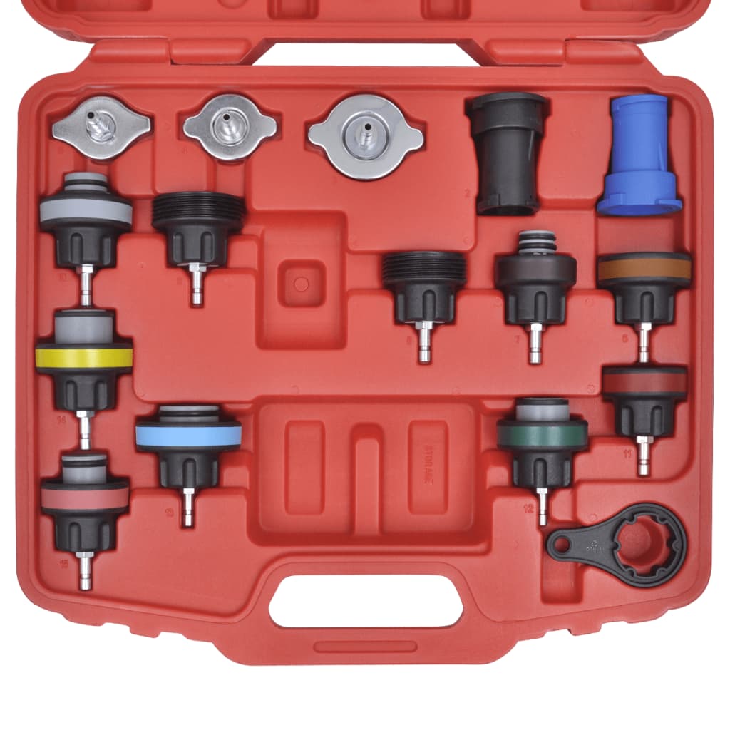 18 darabos radiátor nyomásmérő készlet