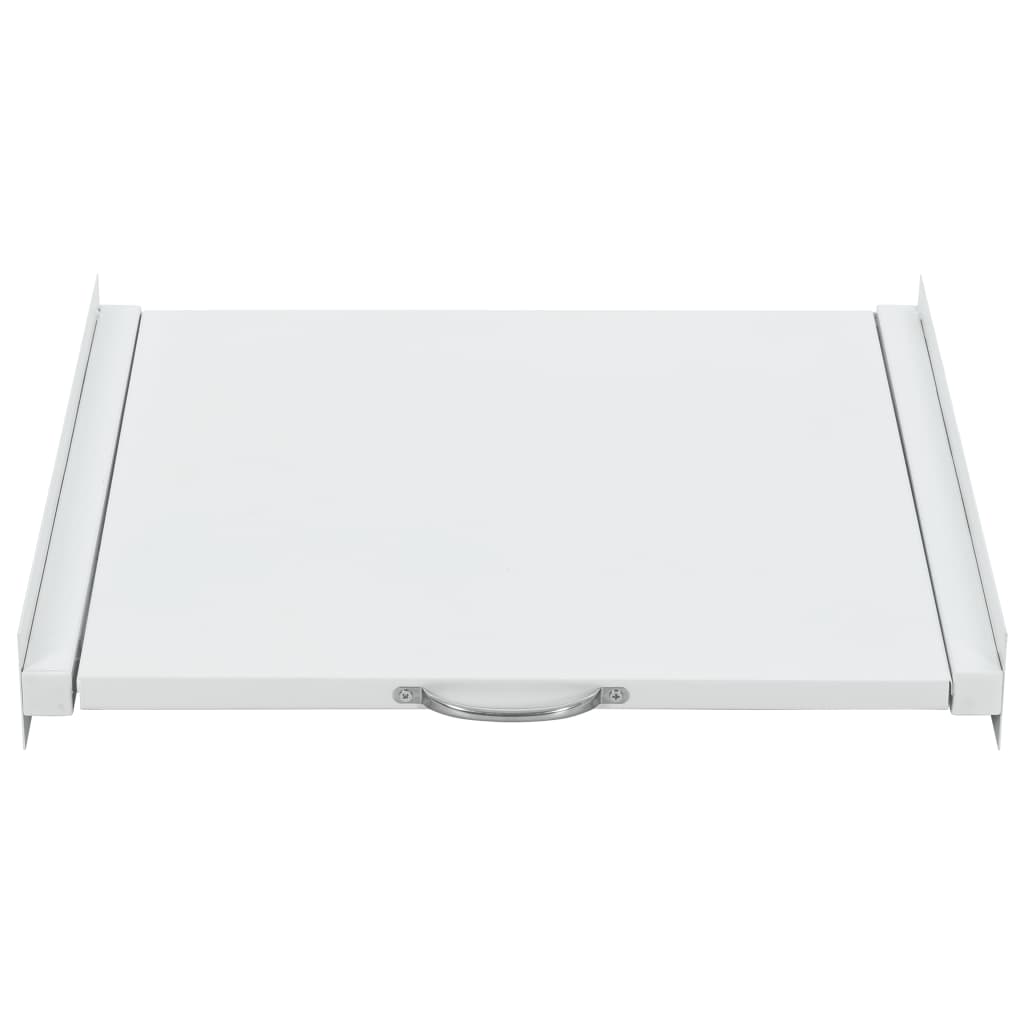 Fehér mosógép összeépítő keret kihúzható rakodópolccal