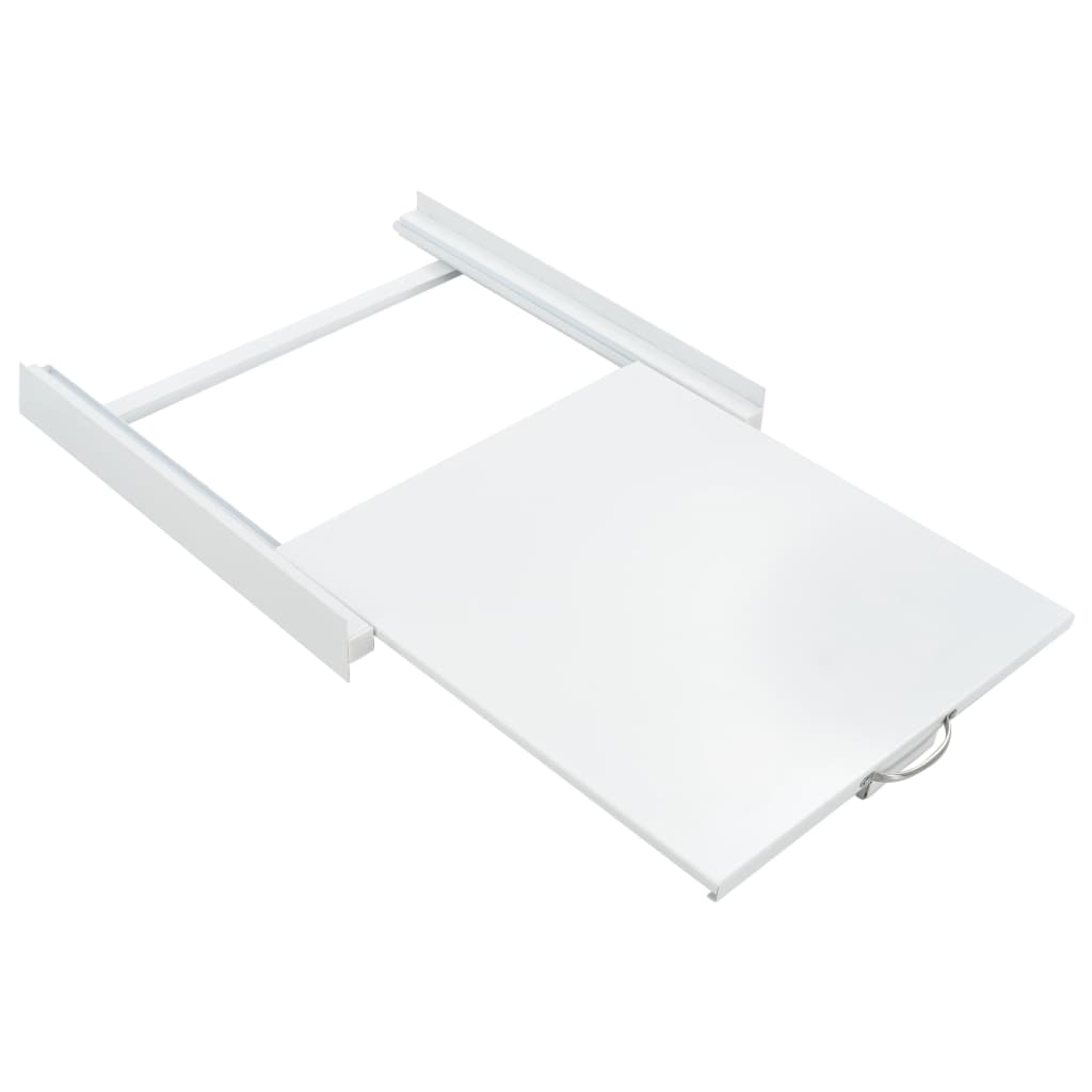 Fehér mosógép összeépítő keret kihúzható rakodópolccal