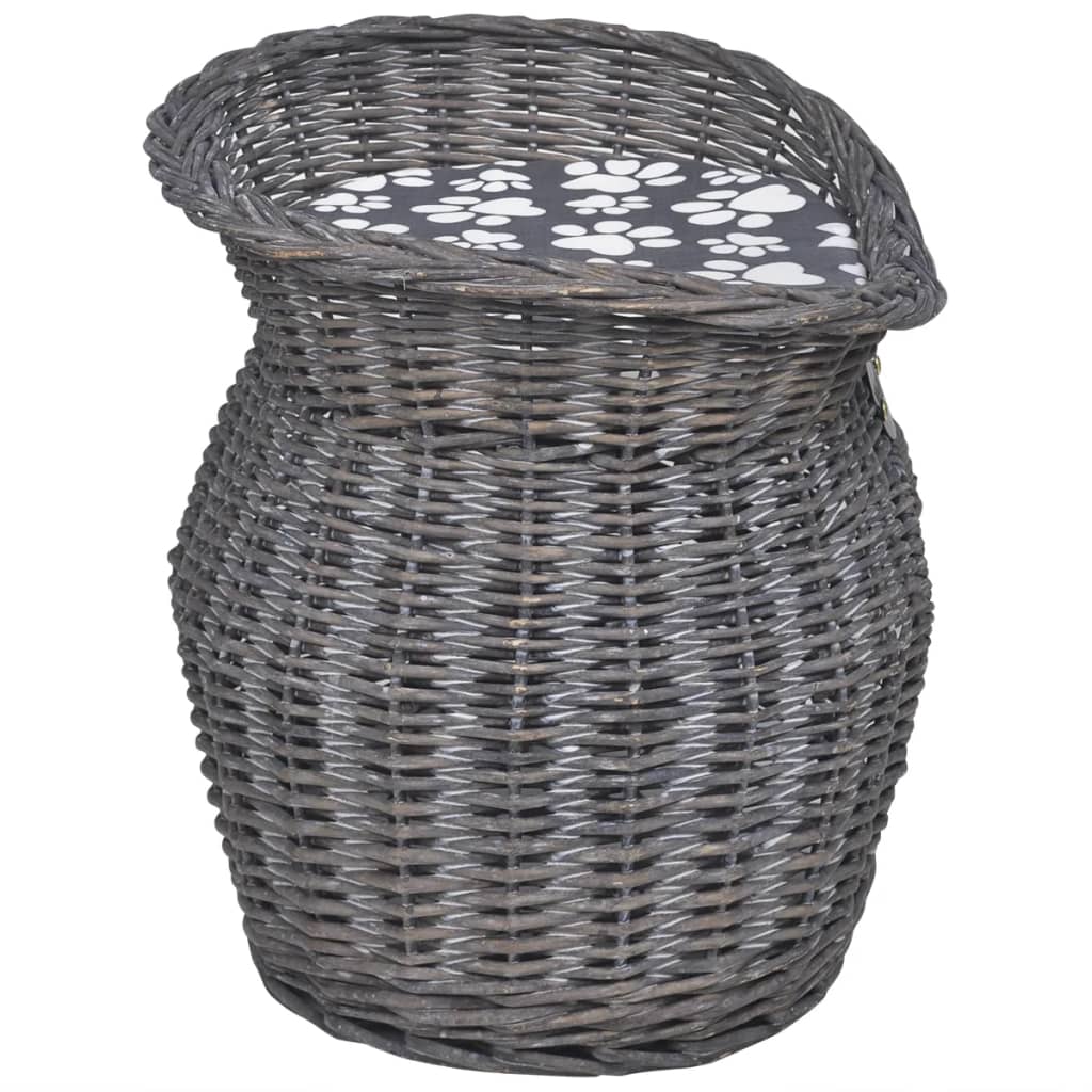 Fűzfa macskabútor kisállatház/ágy/kaparóoszlop párnával