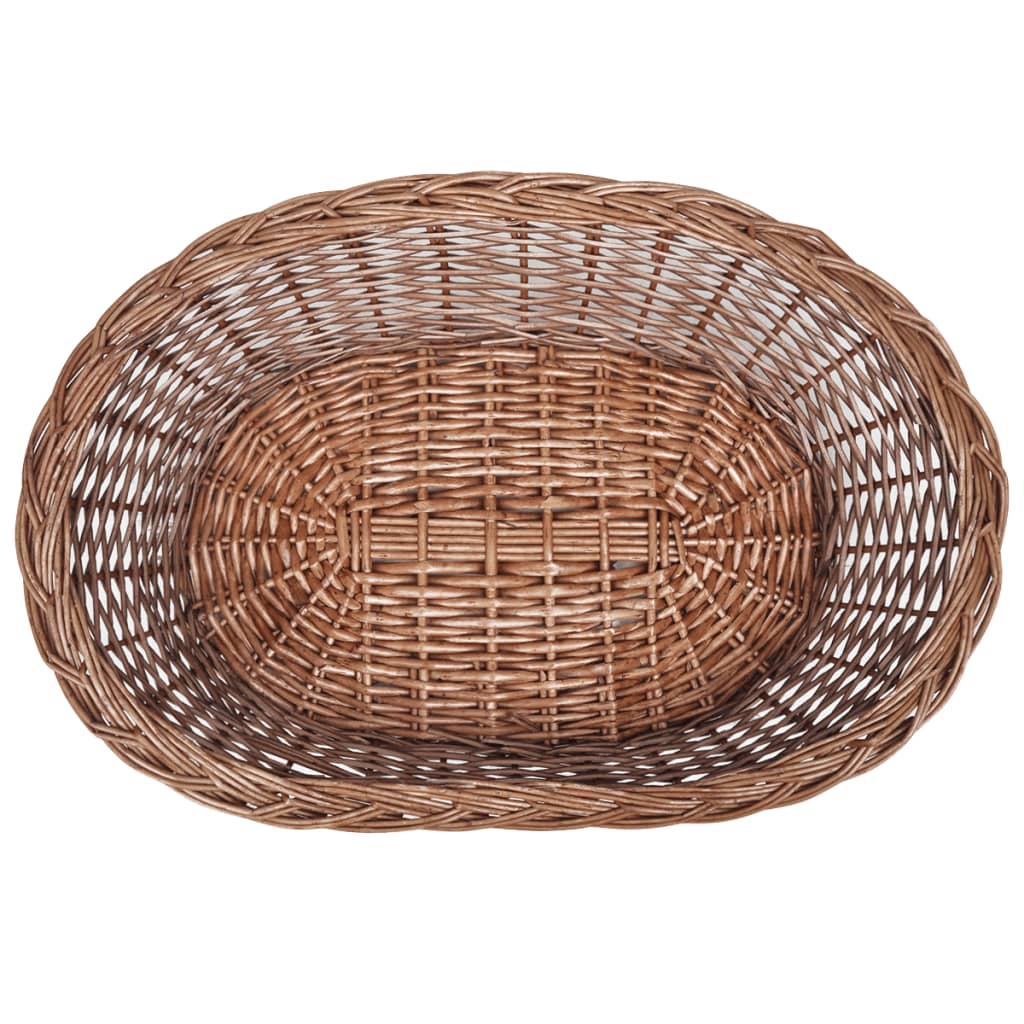 Természetes színű fűzfa kutyakosár/kisállatágy 69 cm