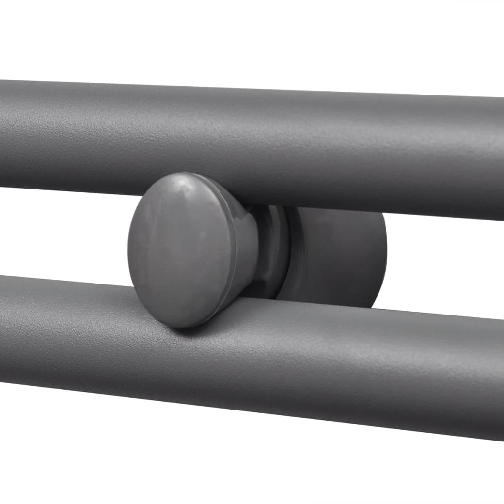 Egyenes szürke törölközőszárító radiátor központi fűtéssel 600x1160 mm
