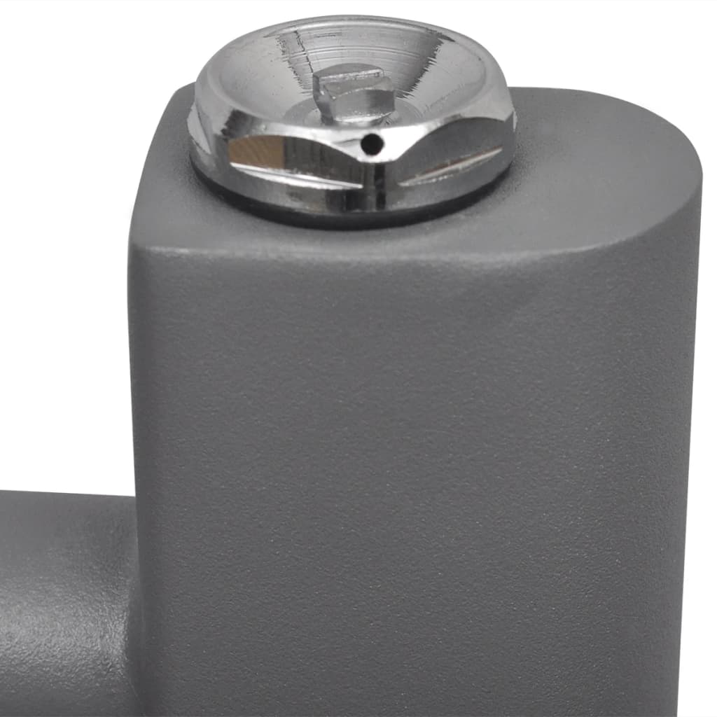 Egyenes szürke törölközőszárító radiátor központi fűtéssel 600x1160 mm