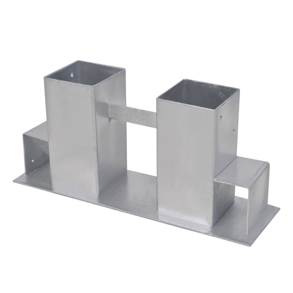 4 darab ezüstszínű acél tűzifa halomba rakó segédeszköz