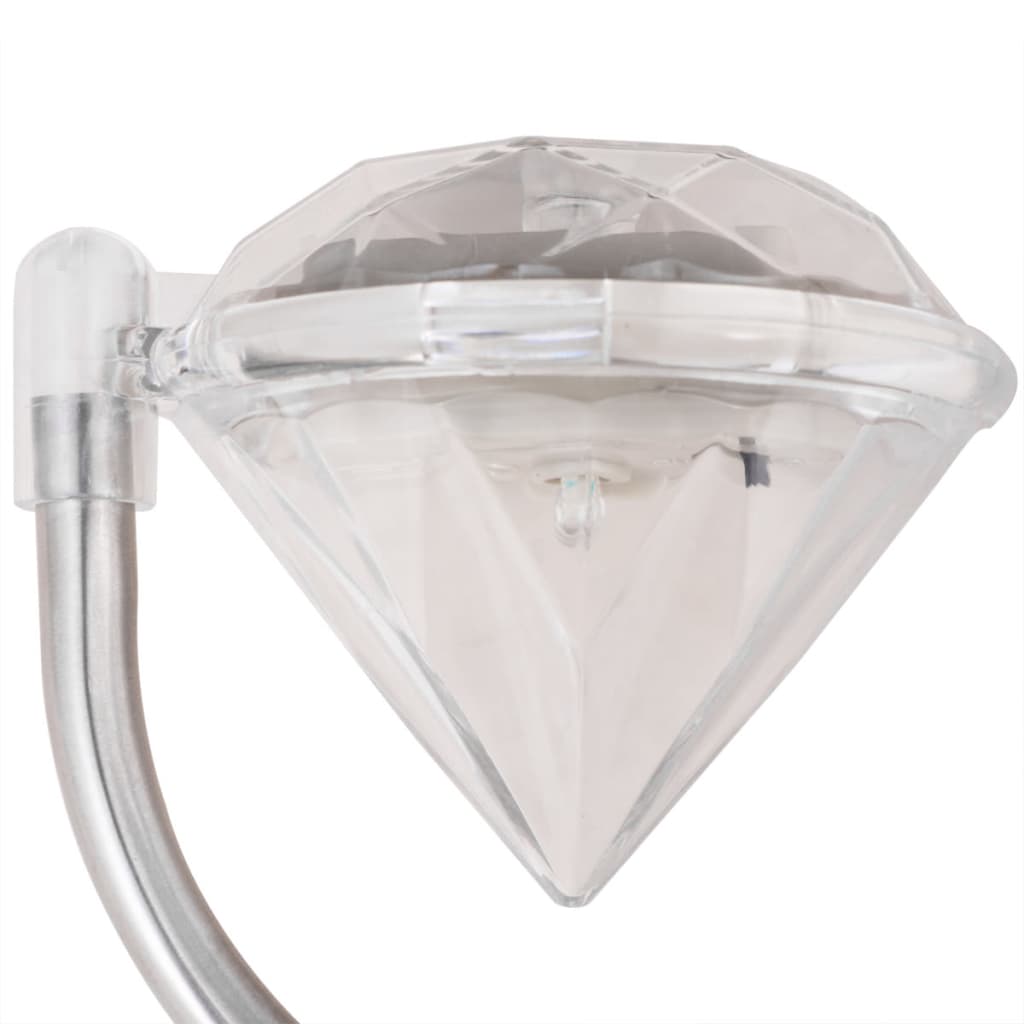 6 db 9x7,8x29,5 cm napelemes led kerti lámpa