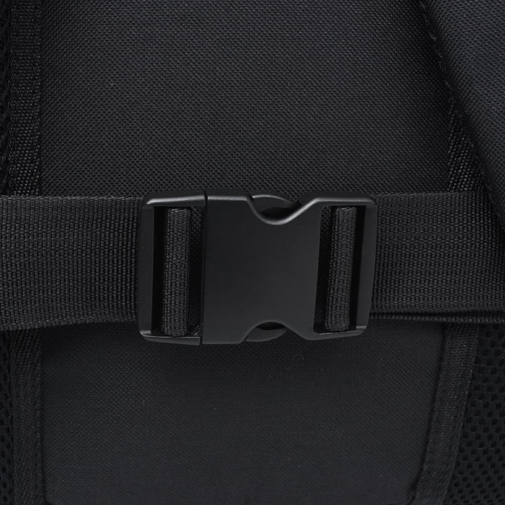 Fekete és zöld 40 l túrázó hátizsák